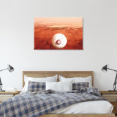 Aeroshell mit Dauerabstieg in die Mars Leinwanddruck (Insitu (Schlafzimmer))