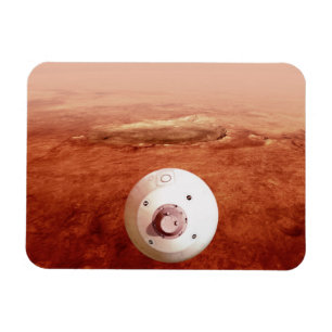 Aeroshell mit Dauerabstieg in die Mars Magnet