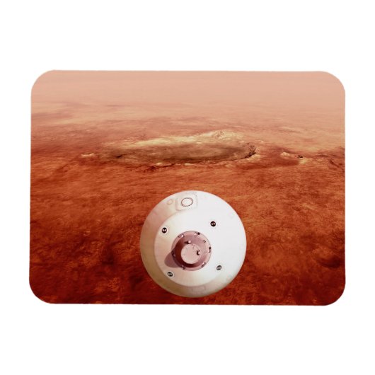 Aeroshell mit Dauerabstieg in die Mars Magnet (Horizontal)