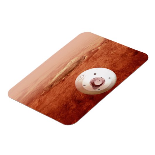 Aeroshell mit Dauerabstieg in die Mars Magnet (Linke Seite)