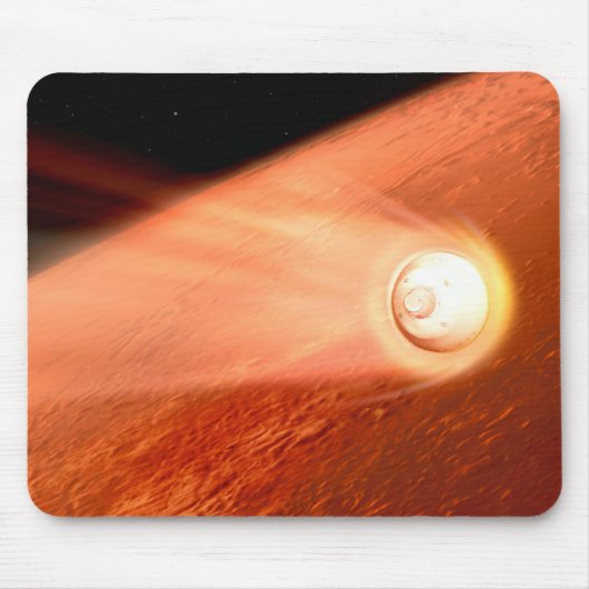 Aeroshell mit Dauerabstieg in die Mars Mousepad (Vorne)