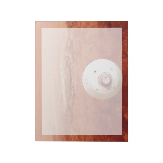 Aeroshell mit Dauerabstieg in die Mars Notizblock (Rotiert)