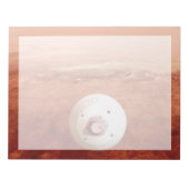 Aeroshell mit Dauerabstieg in die Mars Notizblock (Vorderseite)