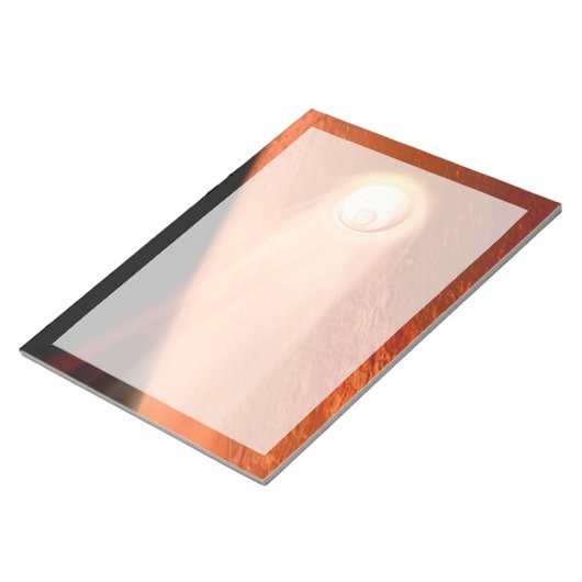 Aeroshell mit Dauerabstieg in die Mars Notizblock (angewinkelt)