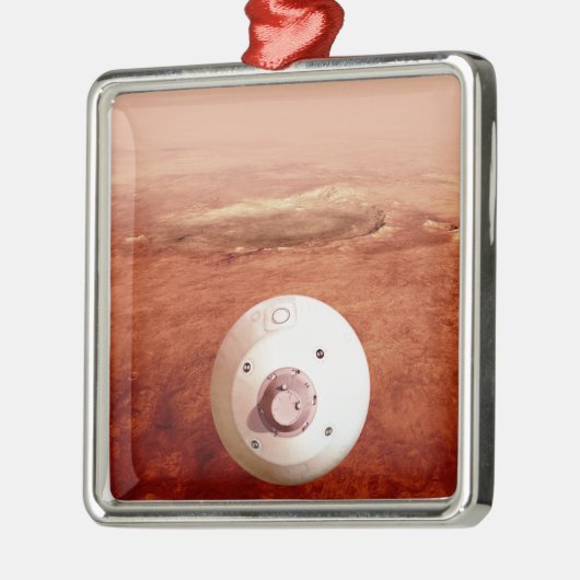 Aeroshell mit Dauerabstieg in die Mars Ornament Aus Metall (Links)