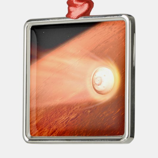 Aeroshell mit Dauerabstieg in die Mars Ornament Aus Metall (Links)