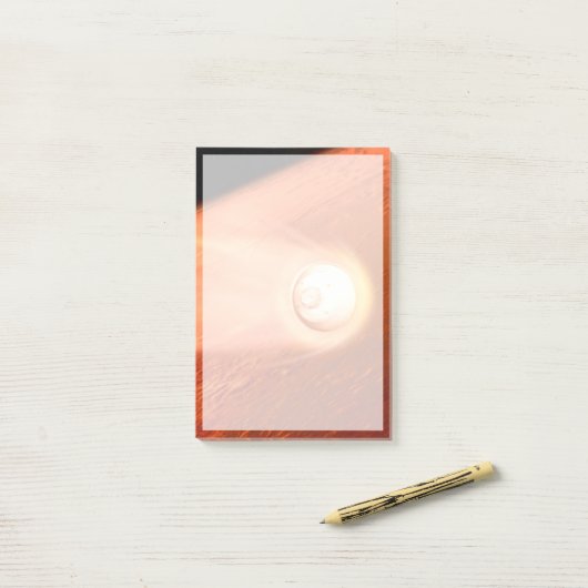 Aeroshell mit Dauerabstieg in die Mars Post-it Klebezettel (Auf Schreibtisch)