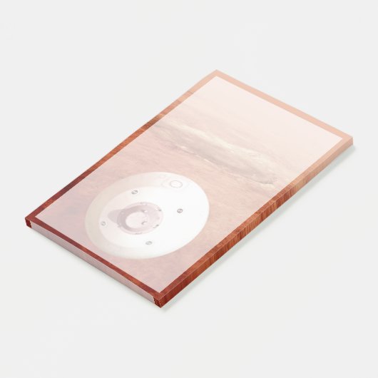 Aeroshell mit Dauerabstieg in die Mars Post-it Klebezettel (angewinkelt)