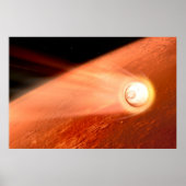 Aeroshell mit Dauerabstieg in die Mars Poster (Vorne)