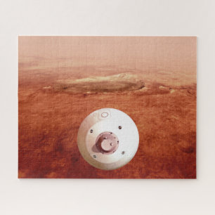 Aeroshell mit Dauerabstieg in die Mars Puzzle