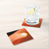 Aeroshell mit Dauerabstieg in die Mars Rechteckiger Pappuntersetzer (Vor Ort)