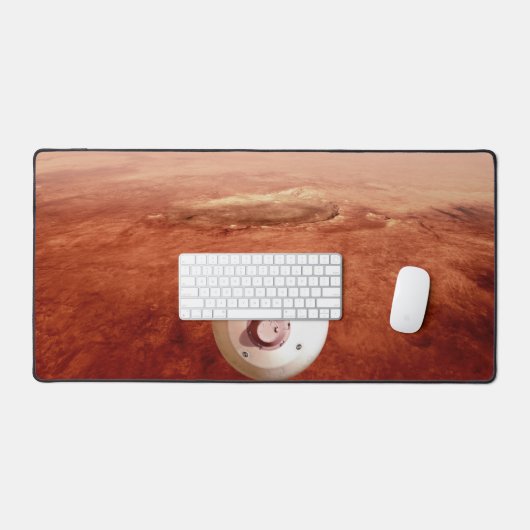 Aeroshell mit Dauerabstieg in die Mars Schreibtischunterlage (Tastatur & Maus)