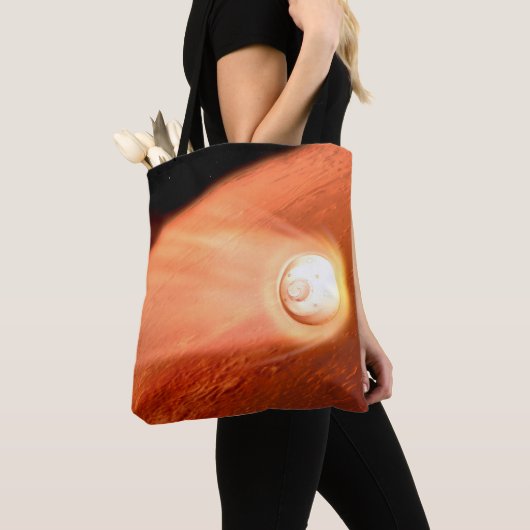 Aeroshell mit Dauerabstieg in die Mars Tasche (Von Nahem)