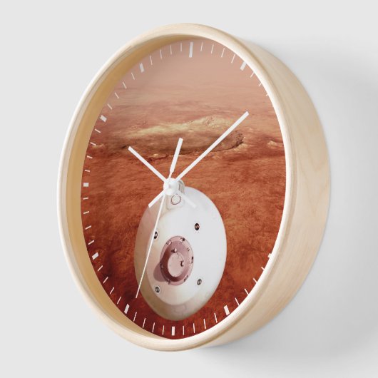 Aeroshell mit Dauerabstieg in die Mars Uhr (Winkel)