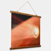 Aeroshell mit Dauerabstieg in die Mars Wandteppich Mit Holzrahmen (Gewinkelt)