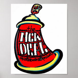 Aerosol neues Skateboard-Design Poster