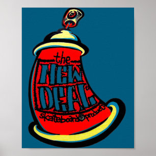 Aerosol neues Skateboard-Design Poster