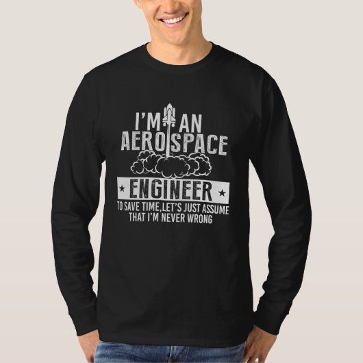 Aerospace Aircraft Mechanic Engineer Engineering T-Shirt (Vorderseite)