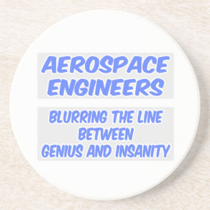 Aerospace Engineer Joke .. Genie und Wahnsinn Getränkeuntersetzer