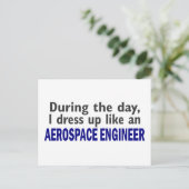 AEROSPACE ENGINEER während des Tages Postkarte (Stehend Vorderseite)