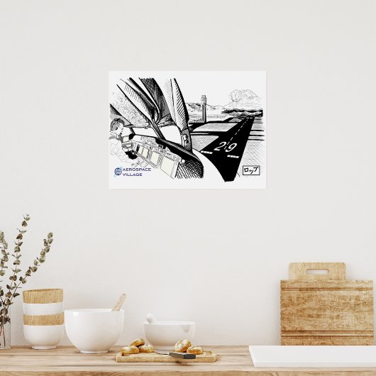 Aerospace Village 2021 Abzeichen Art Poster (Küche)