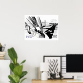 Aerospace Village 2021 Abzeichen Art Poster (Heimbüro)