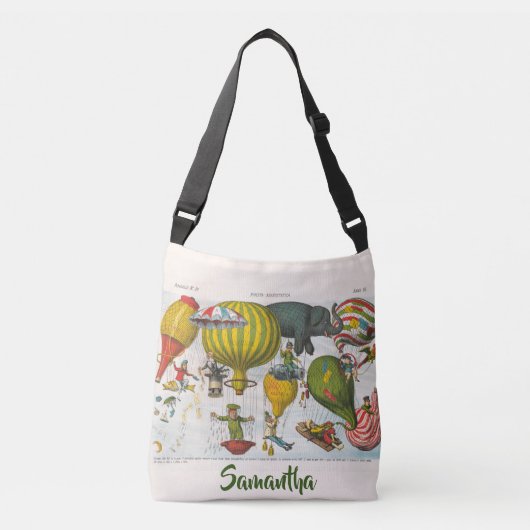 Aerostatisches Magazin (1878) von Augusto Grossi N Tragetaschen Mit Langen Trägern (Vorderseite)