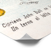 Aerostatisches Magazin (1878) von Augusto Grossi Poster (Ecke)