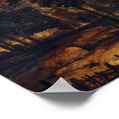 Aert van der Neer Moonlit Landschaft Poster (Ecke)