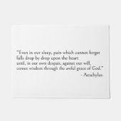 Aeschylus zitiert, sogar im Schlaf Fußmatte (Vorderseite)