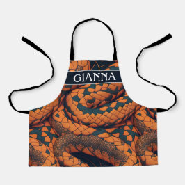 Aeskulapische Schlange Mosaik Farbiges Muster Schürze