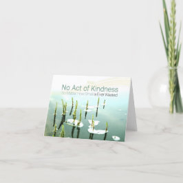 Aesop Inspiration Zitat "Kindness" Dankeskarte