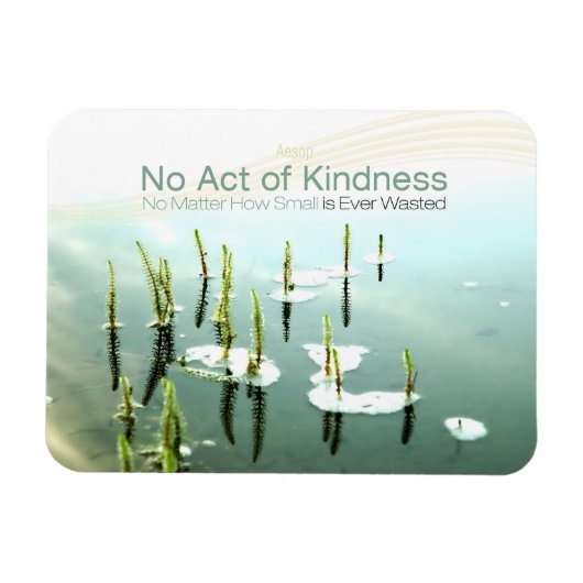 Aesop Inspiration Zitat "Kindness" Magnet (Horizontal)