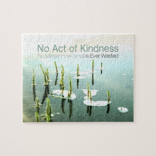 Aesop Inspiration Zitat "Kindness" Puzzle (Horizontal)