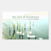 Aesop Inspirational Quote Sticker "Kindness" (Vorderseite)