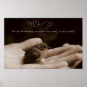 Aesop Inspirational Zitat "Akt der Kindheit" Poster (Vorne)