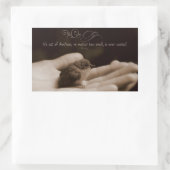 Aesop Inspirational Zitat "Akt der Kindheit" Rechteckiger Aufkleber (Tasche)