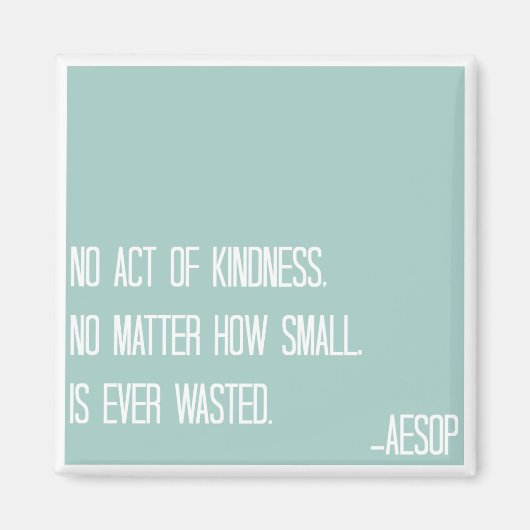 Aesop Kindness Quote Magnet (Vorne)