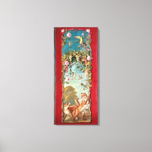 Aesop's Fable Der Fuchs und die Trauben Leinwanddruck (Vorderseite)