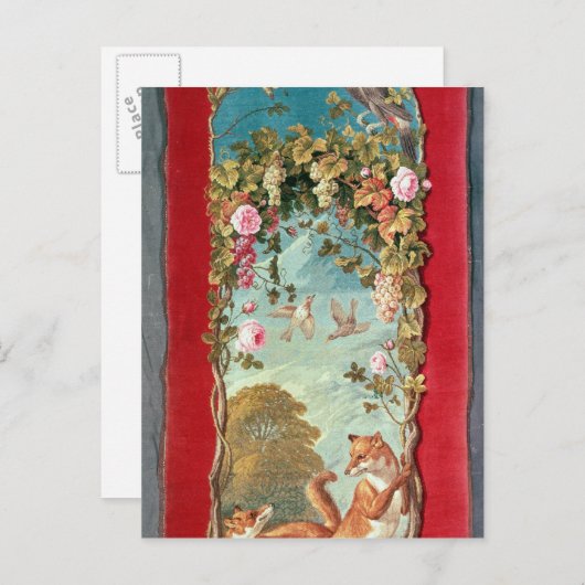 Aesop's Fable Der Fuchs und die Trauben Postkarte (Vorne/Hinten)
