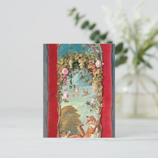 Aesop's Fable Der Fuchs und die Trauben Postkarte (Stehend Vorderseite)