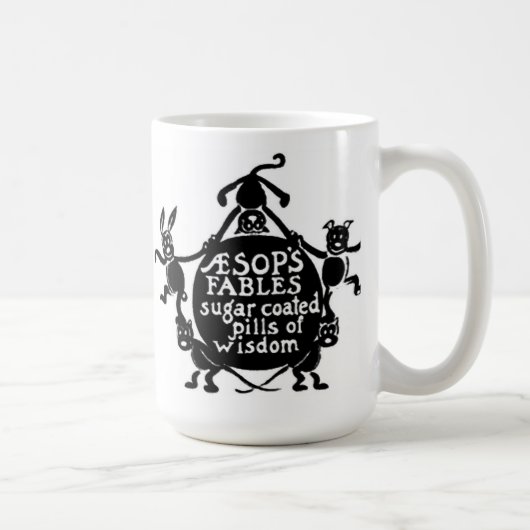 Aesop's Fables Frontispiece Kaffeetasse (Rechts)