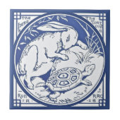 Aesop's Hare & Tortoise Race Repro Minton TIle Fliese (Vorderseite)