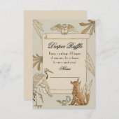 Aesop's Storybook Book Diaper Raffle Karten (Vorne/Hinten)