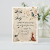 Aesop's Storybook Books for Baby Cards Einladung (Stehend Vorderseite)