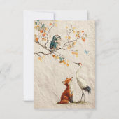 Aesop's Storybook Books for Baby Cards Einladung (Rückseite)