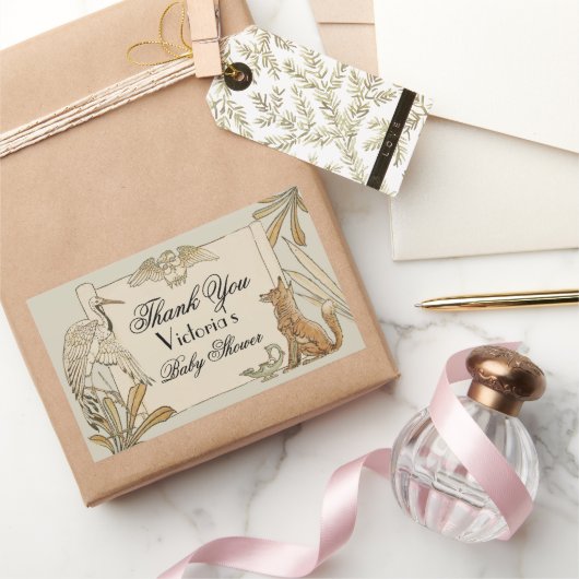 Aesop's Storybook Rechteckiger Aufkleber (Schenken)