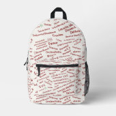 Aesthetic Anatomy Notes Medical Student Backpack Bedruckter Rucksack (Vorderseite)