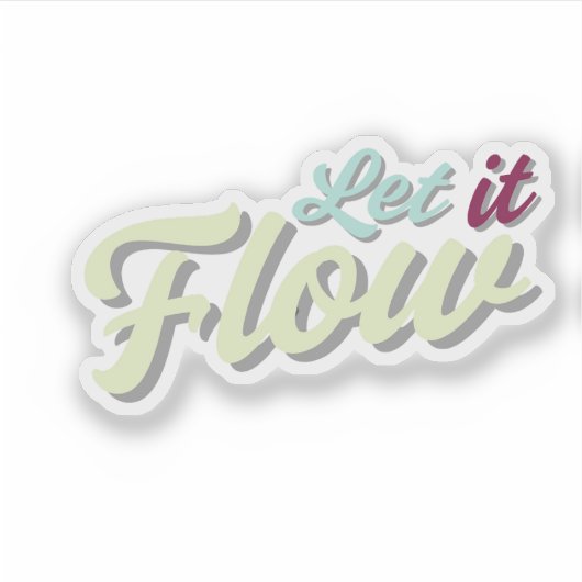 Aesthetic and Calm Sticker (Vorderseite)