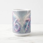 Aesthetic Angel Trendy Y2K 2000s Futuristic Neon Kaffeetasse (Mittel)